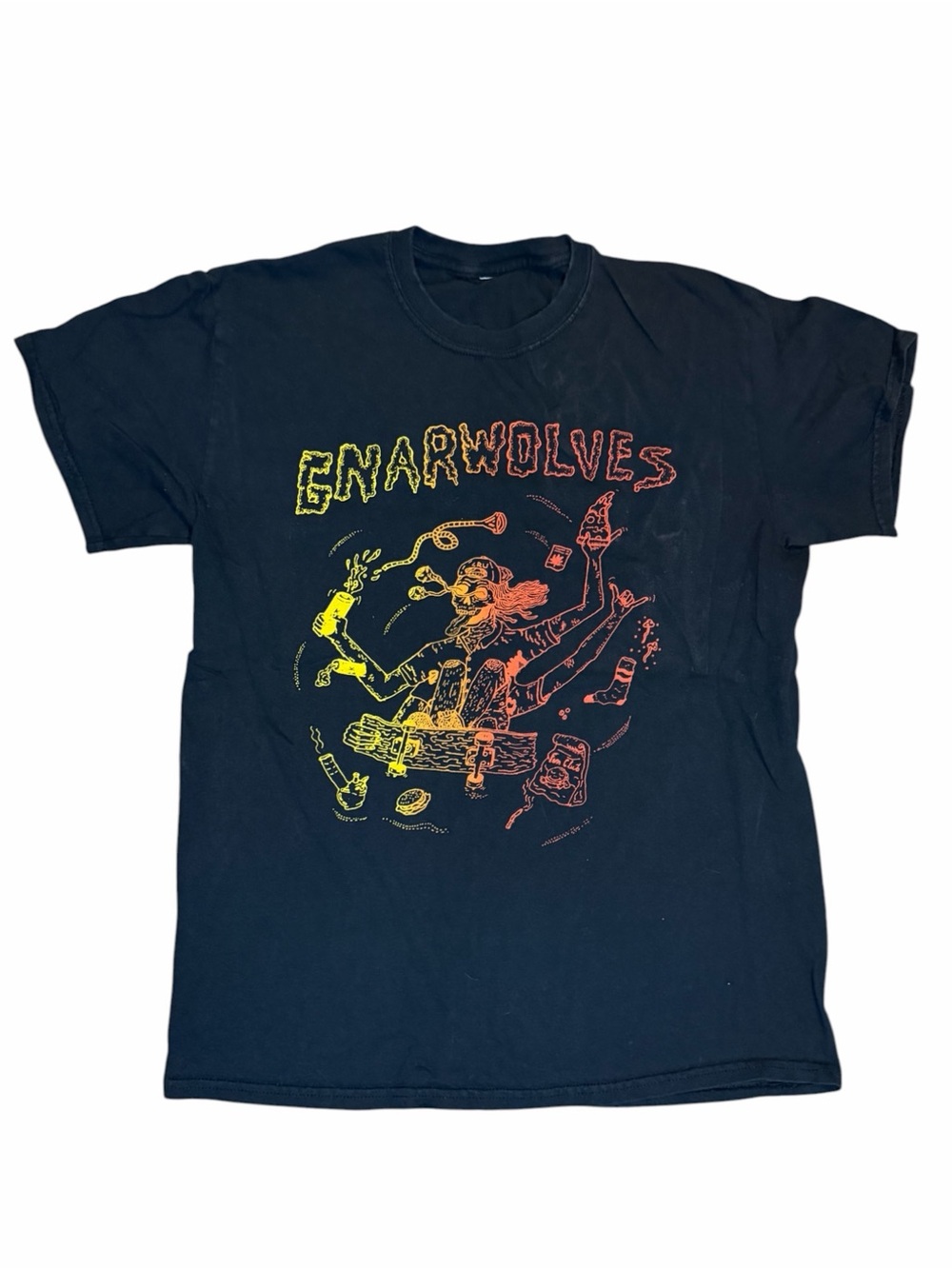 Gnarwolves Band Tee Black Punk Rock Skate Punk Graphic T-Shirt Adult Medium - Picture 4 of 5